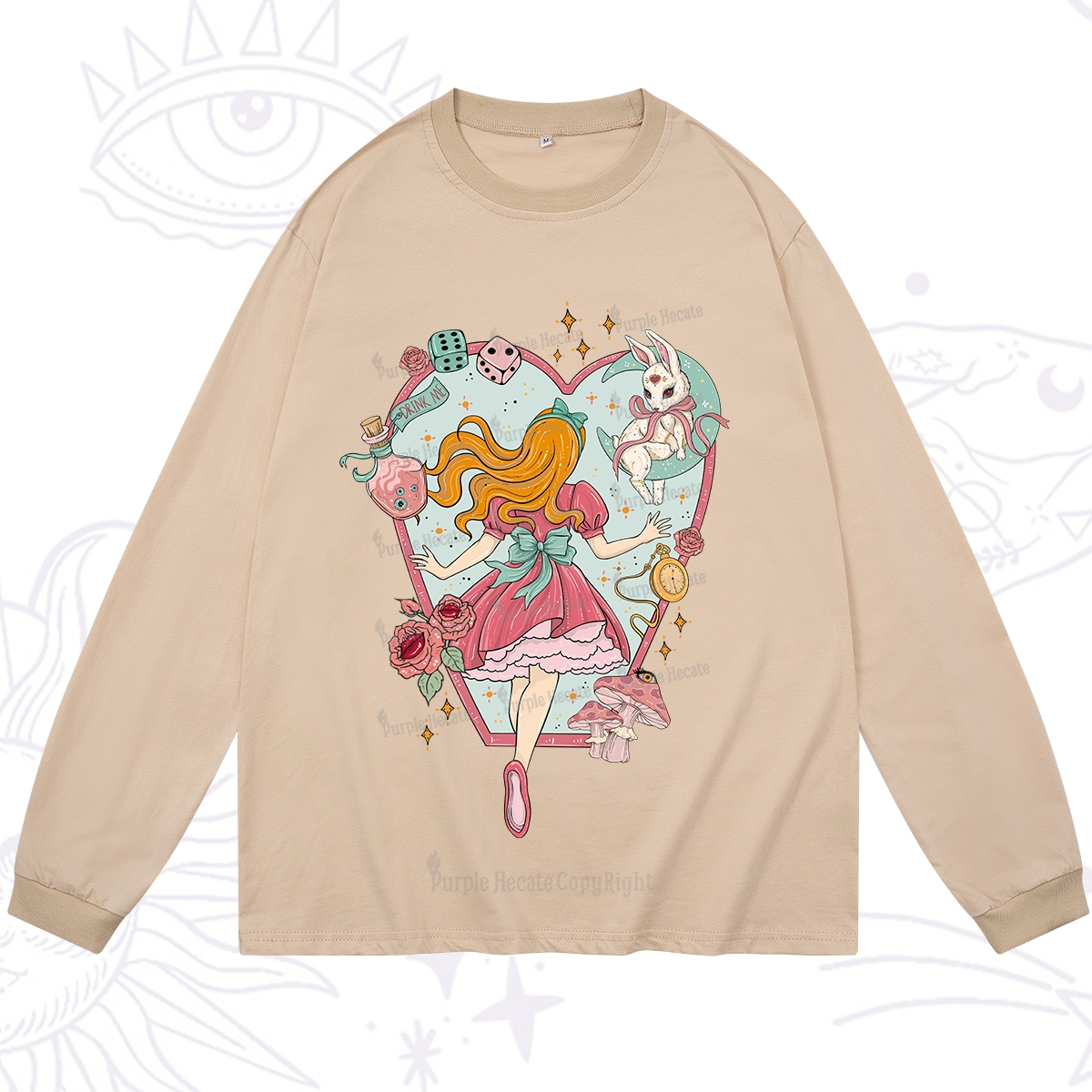 Purplehecate Alice's Secret Garden Long Sleeve T-Shirt