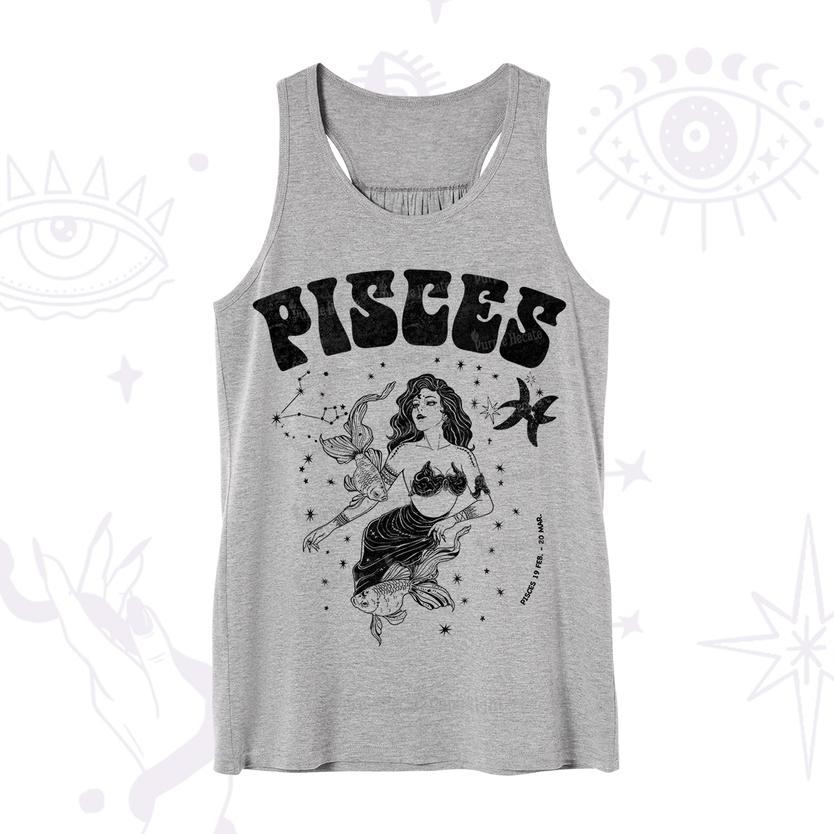 Purplehecate Pisces Zodiac Glyphs Tank