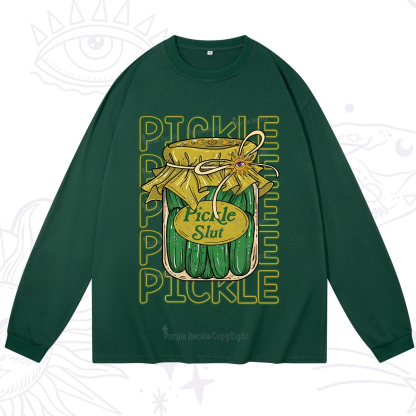Purplehecate Pickle Slut Long Sleeve T-Shirt
