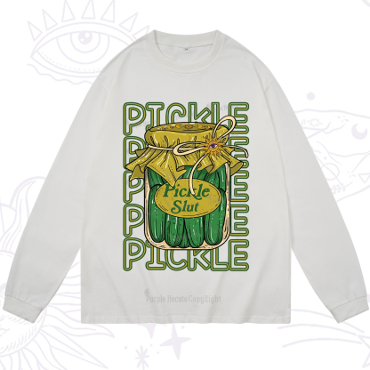 Purplehecate Pickle Slut Long Sleeve T-Shirt