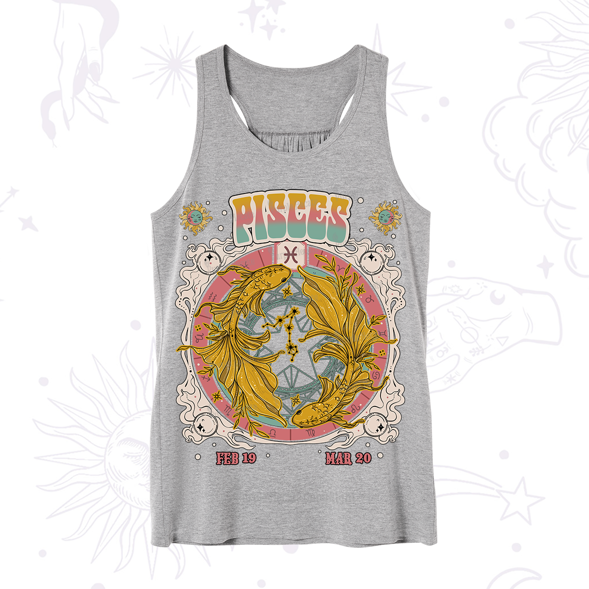 Purplehecate Pisces Cosmic Zodiac Tank