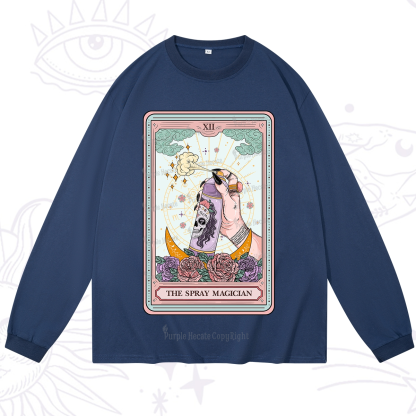Purplehecate The Spray Magician Tarot Card Long Sleeve T-Shirt