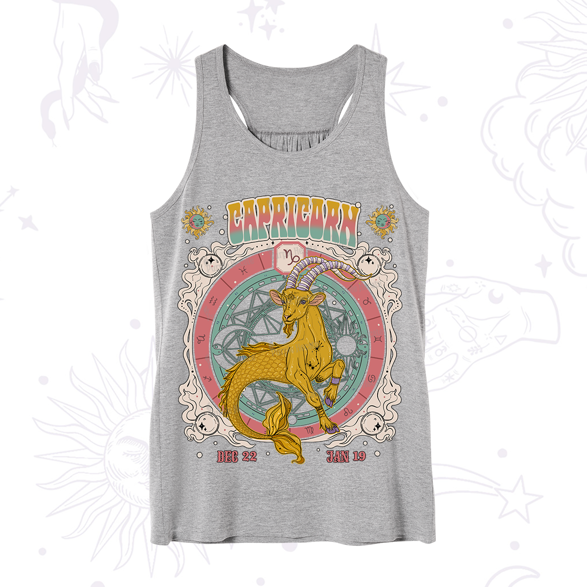 Purplehecate Capricorn Cosmic Zodiac Tank