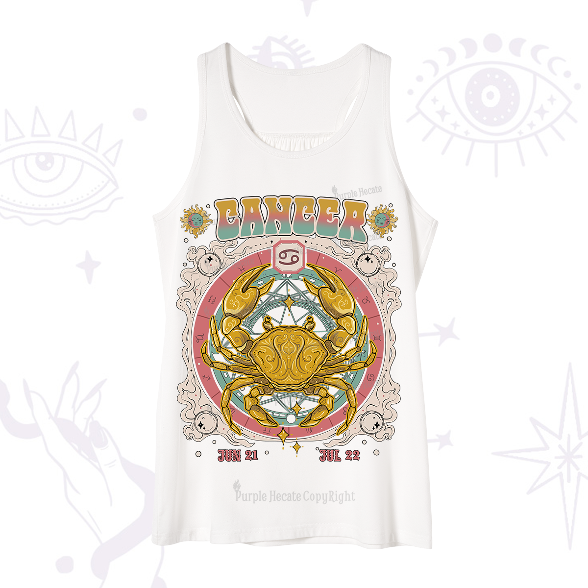Purplehecate Cancer Cosmic Zodiac Tank