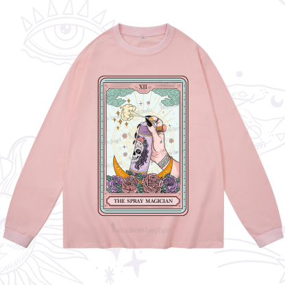 Purplehecate The Spray Magician Tarot Card Long Sleeve T-Shirt