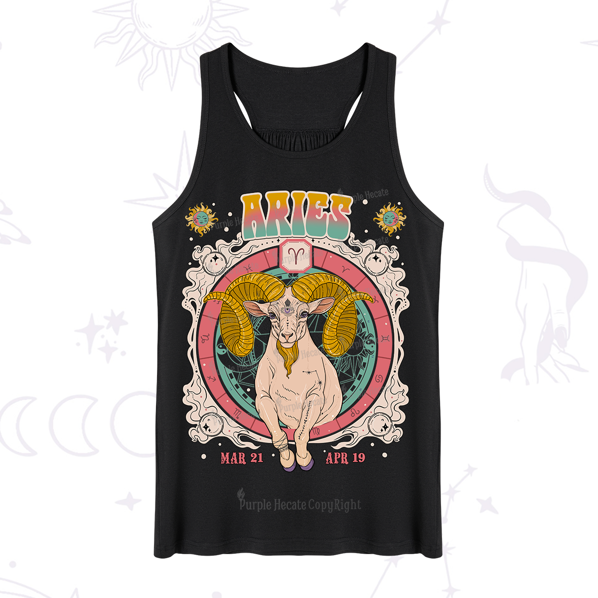 Purplehecate Aries Cosmic Zodiac Tank