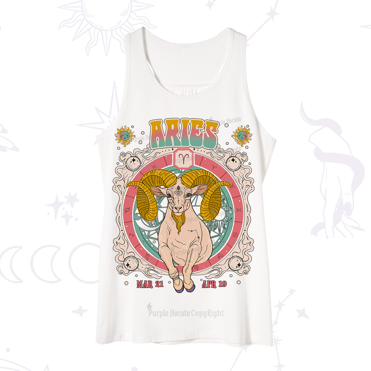 Purplehecate Aries Cosmic Zodiac Tank