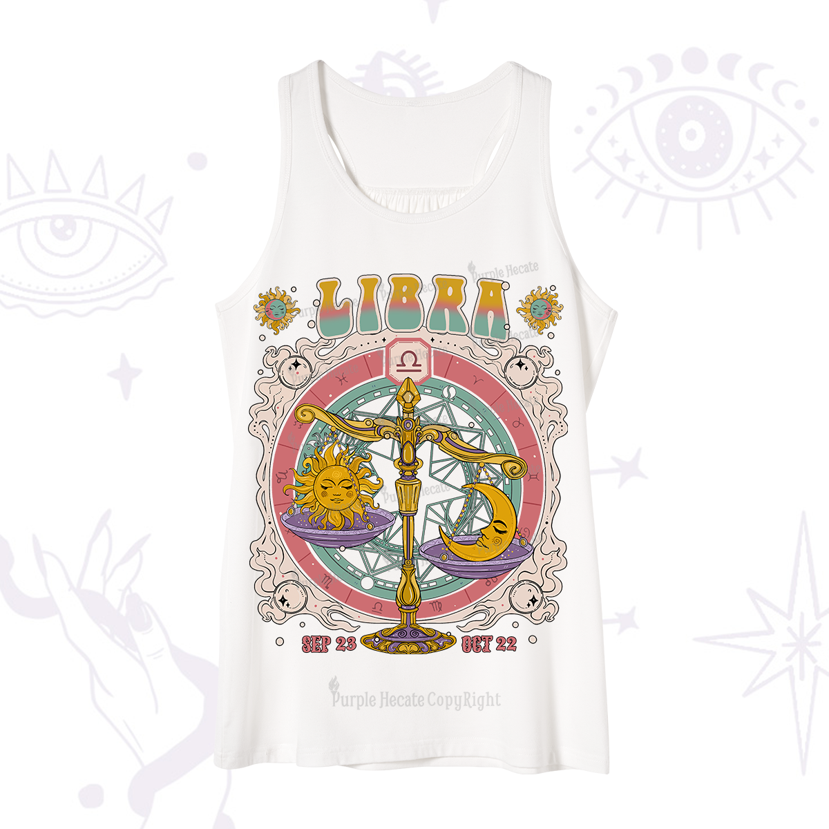 Purplehecate Libra Cosmic Zodiac Tank
