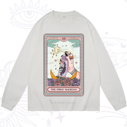 Purplehecate The Spray Magician Tarot Card Long Sleeve T-Shirt