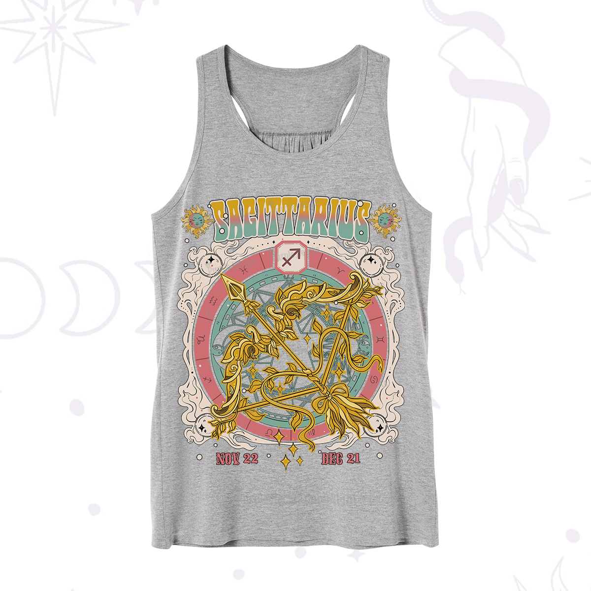 Purplehecate Sagittarius Cosmic Zodiac Tank