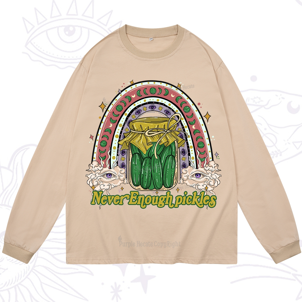 Purplehecate Never Enough Pickles Long Sleeve T-Shirt