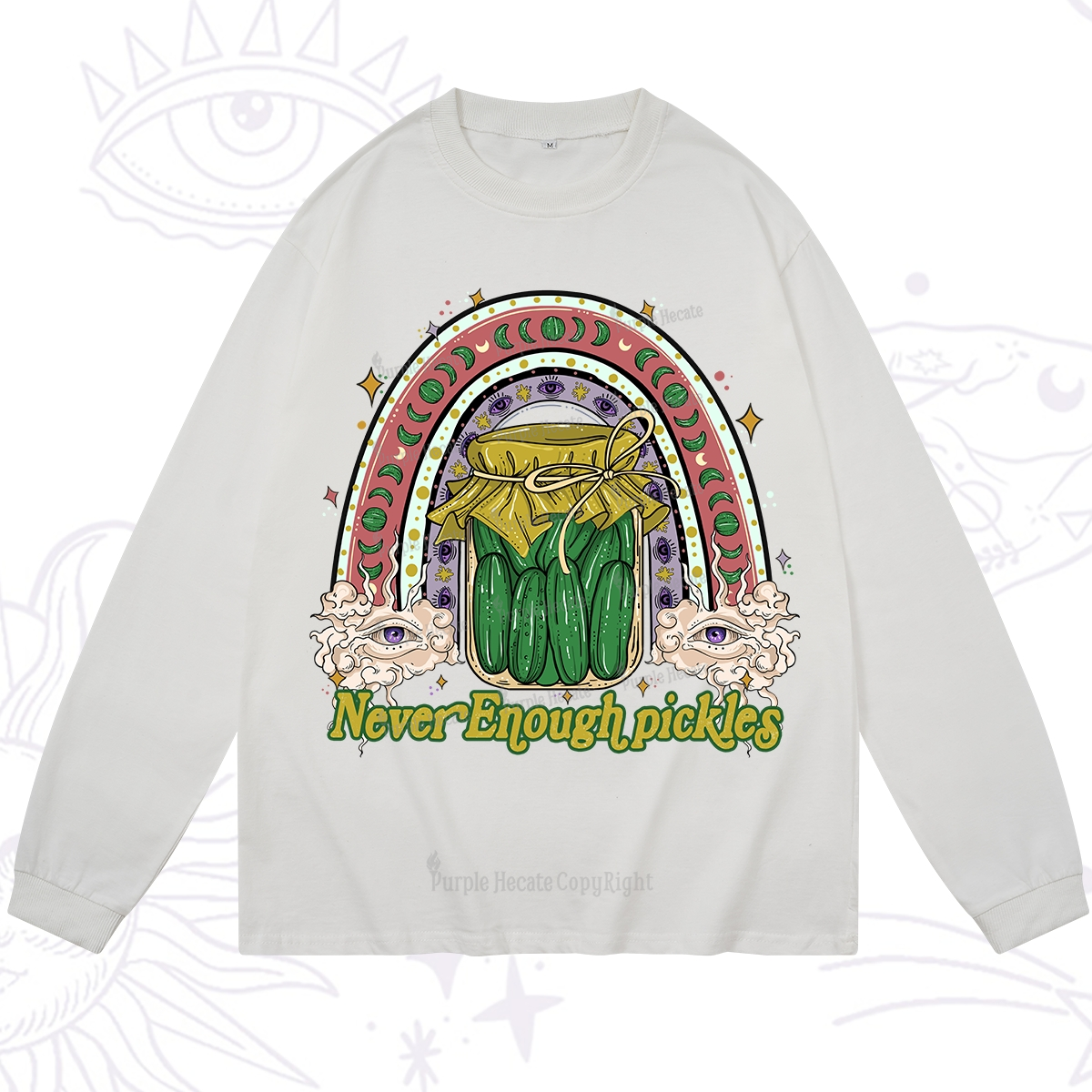 Purplehecate Never Enough Pickles Long Sleeve T-Shirt