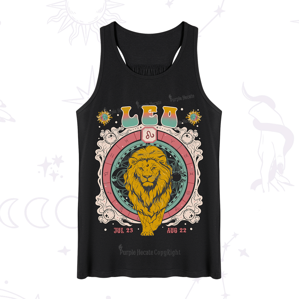 Purplehecate Leo Cosmic Zodiac Tank
