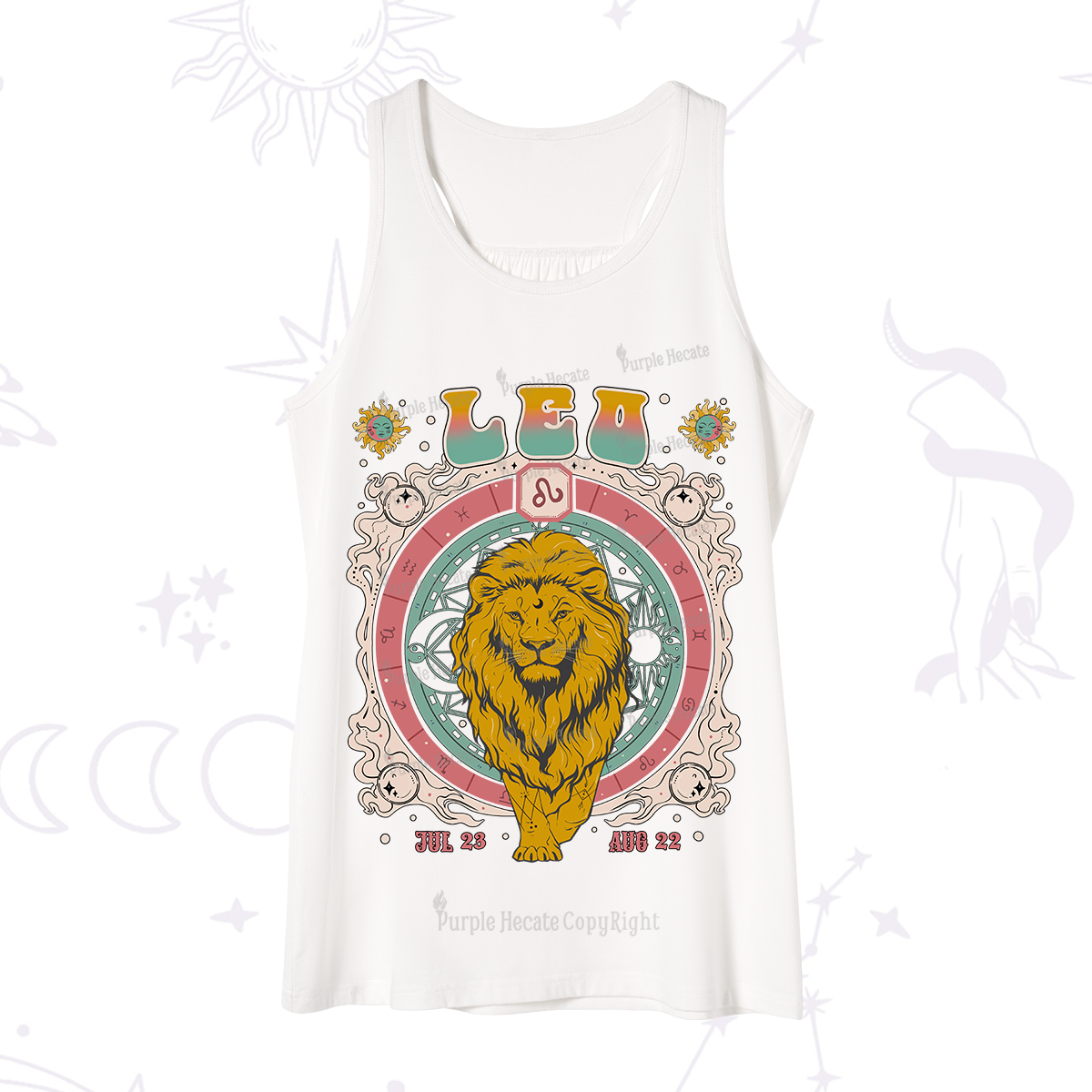 Purplehecate Leo Cosmic Zodiac Tank
