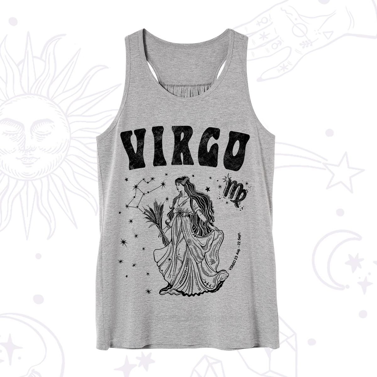 Purplehecate Virgo Starshine Zodiac Tank