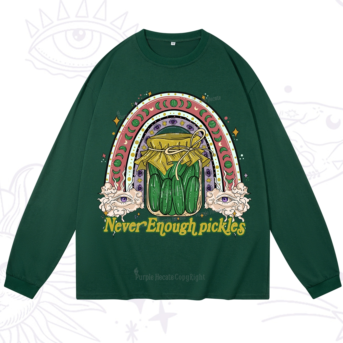 Purplehecate Never Enough Pickles Long Sleeve T-Shirt