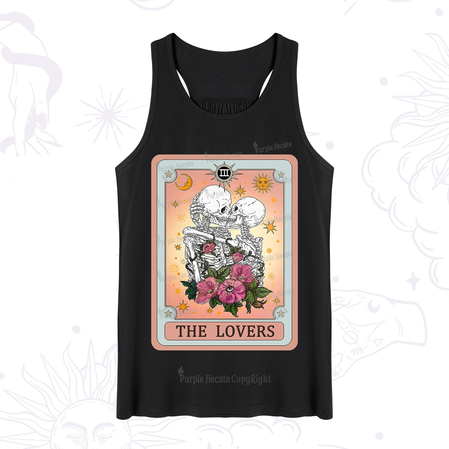 Purplehecate The Lovers Tarot Card Tank