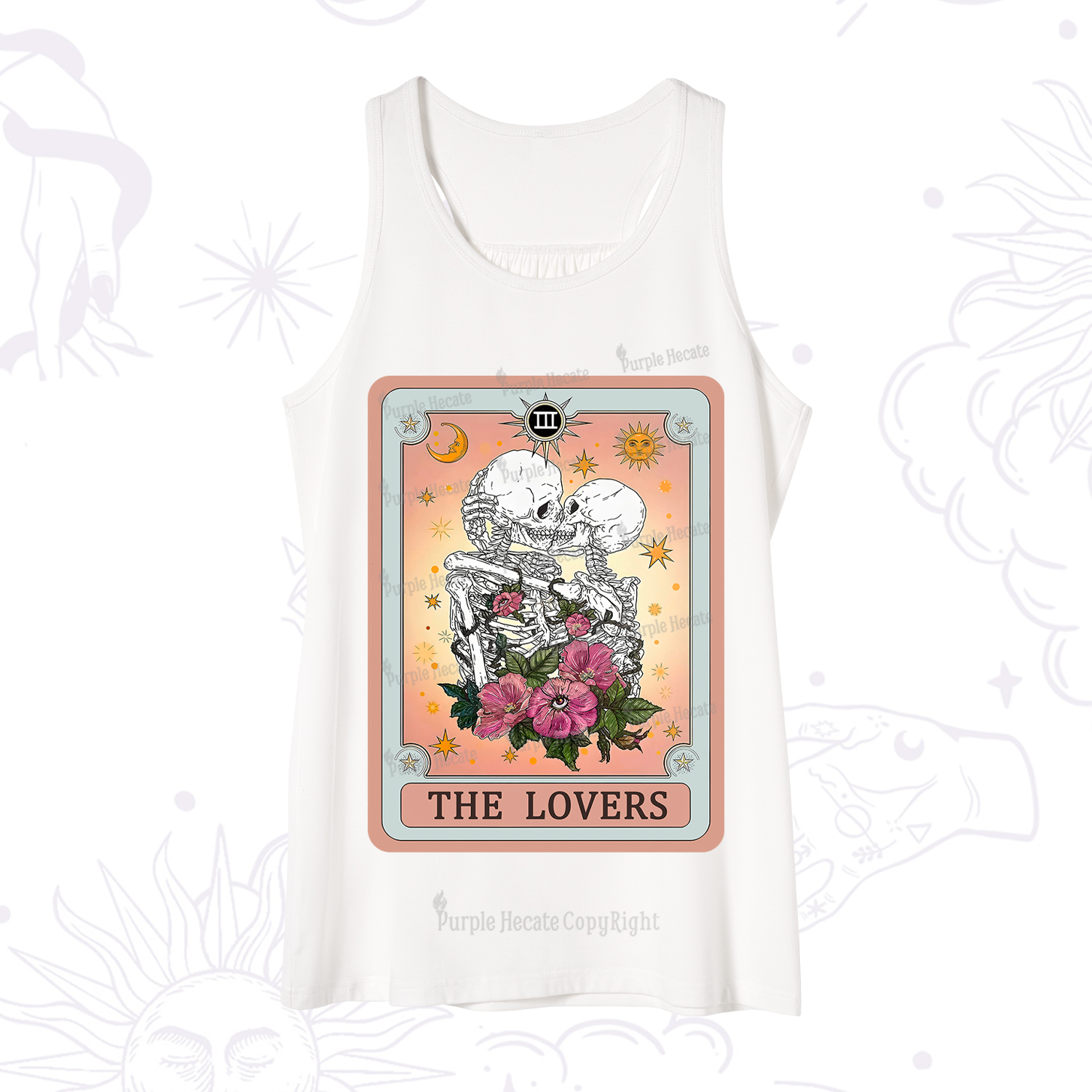 Purplehecate The Lovers Tarot Card Tank