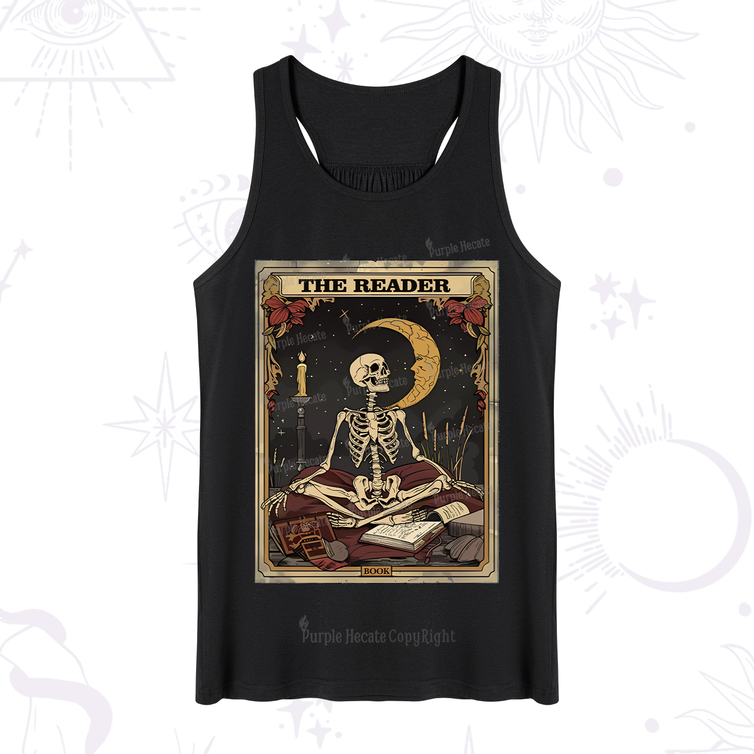 Purplehecate The Reader Tarot Card Tank