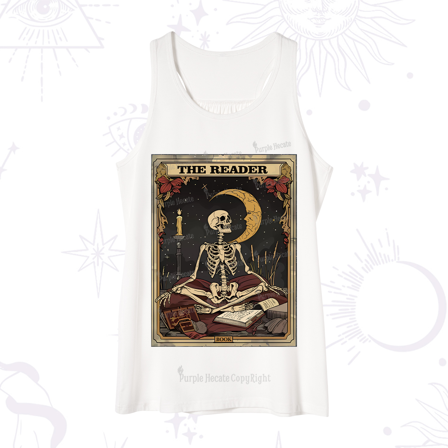Purplehecate The Reader Tarot Card Tank