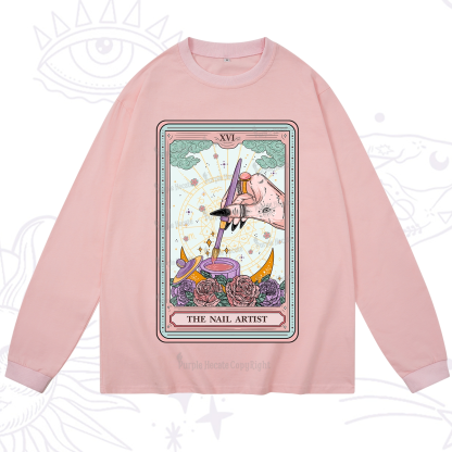 Purplehecate The Nail Artsit Tarot Card Long Sleeve T-Shirt