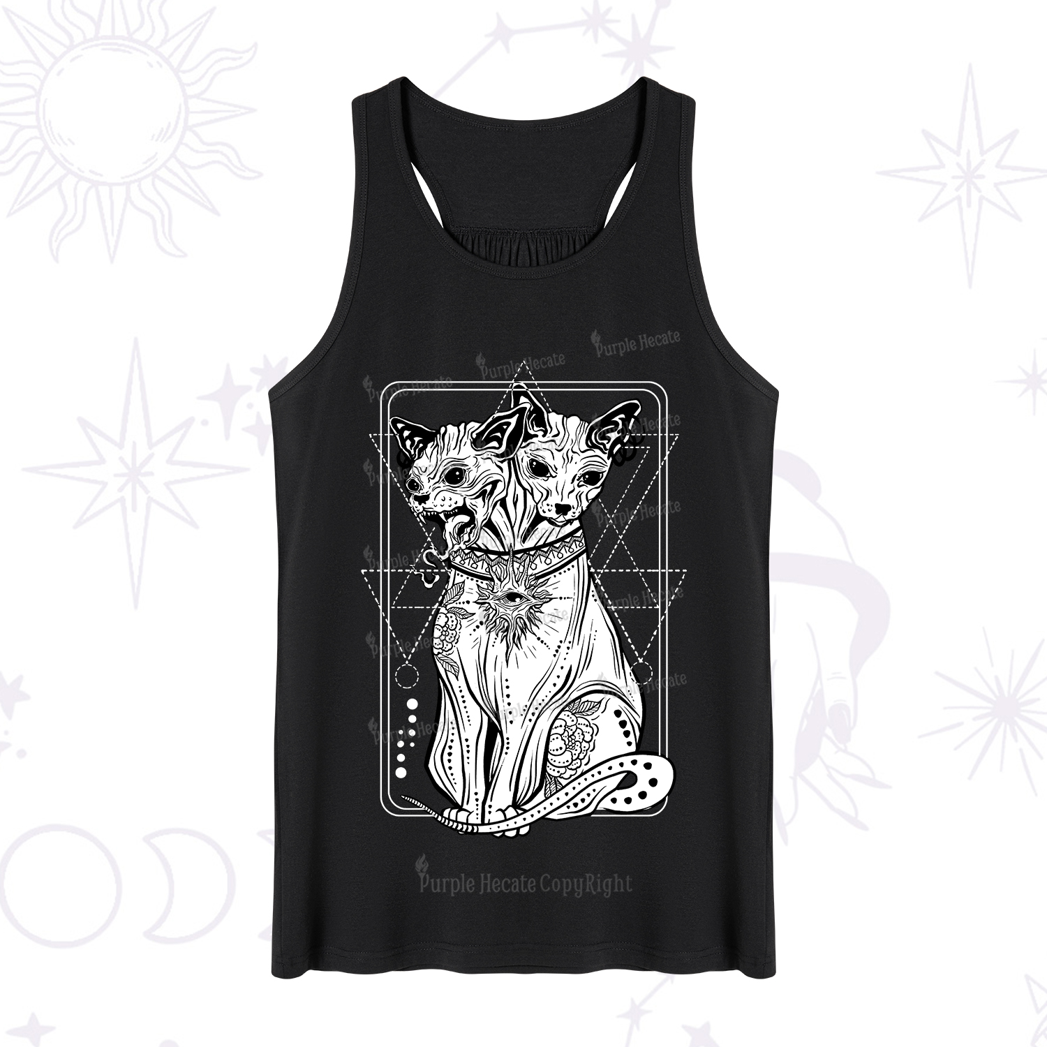 Purplehecate The Cat Goddess Bastet Tank