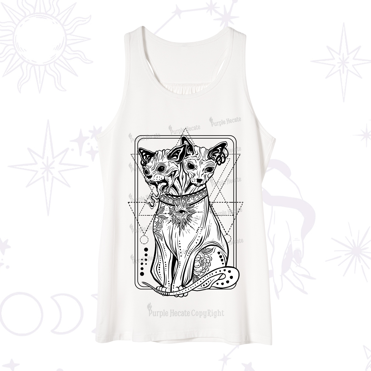 Purplehecate The Cat Goddess Bastet Tank