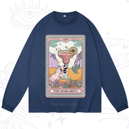 Purplehecate The Margarita Tarot Card Long Sleeve T-Shirt