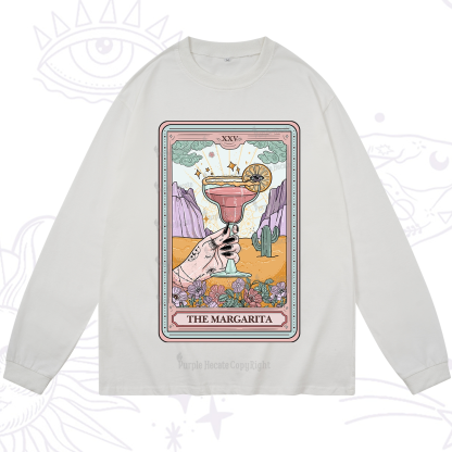 Purplehecate The Margarita Tarot Card Long Sleeve T-Shirt