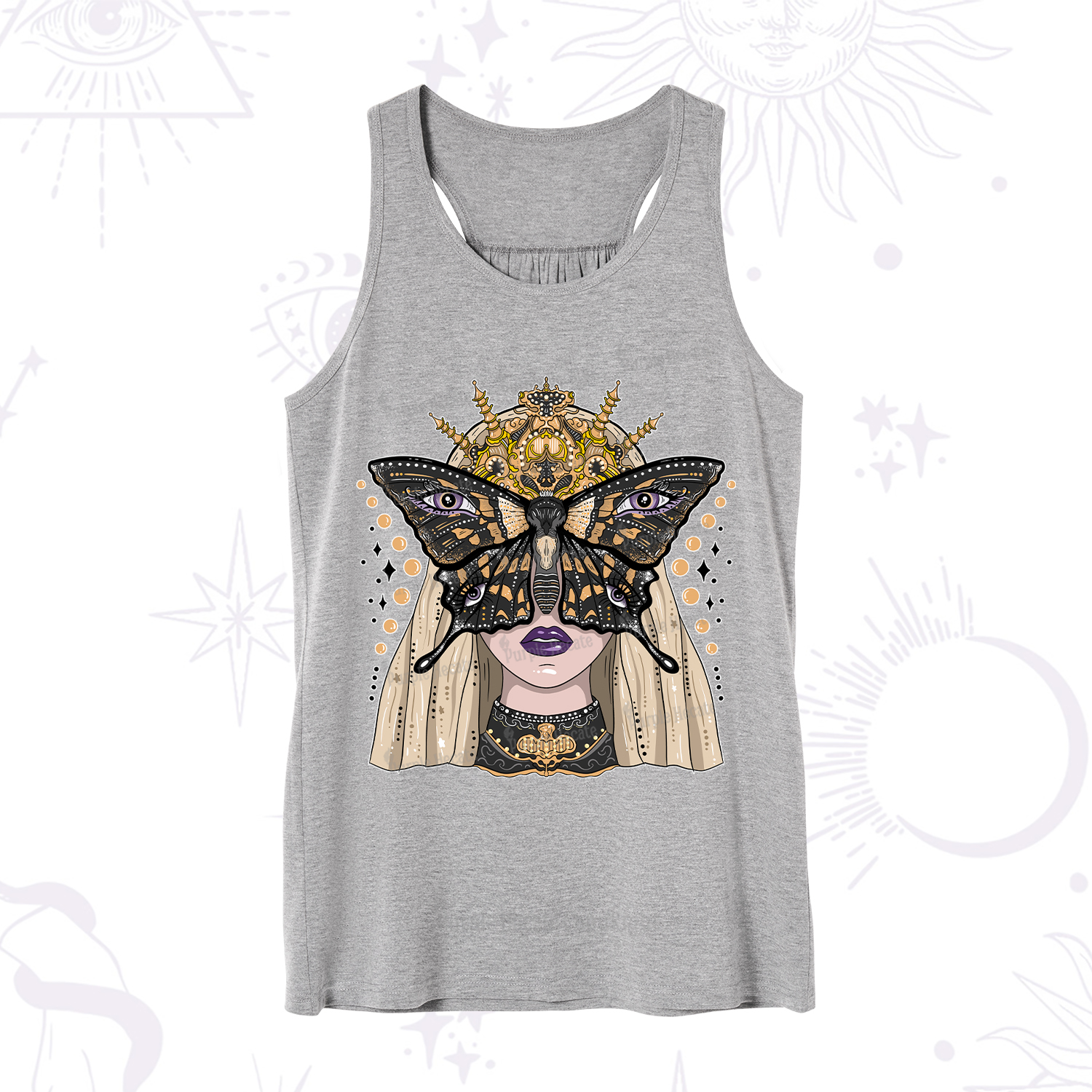 Purplehecate Butterfly Witchy Tank