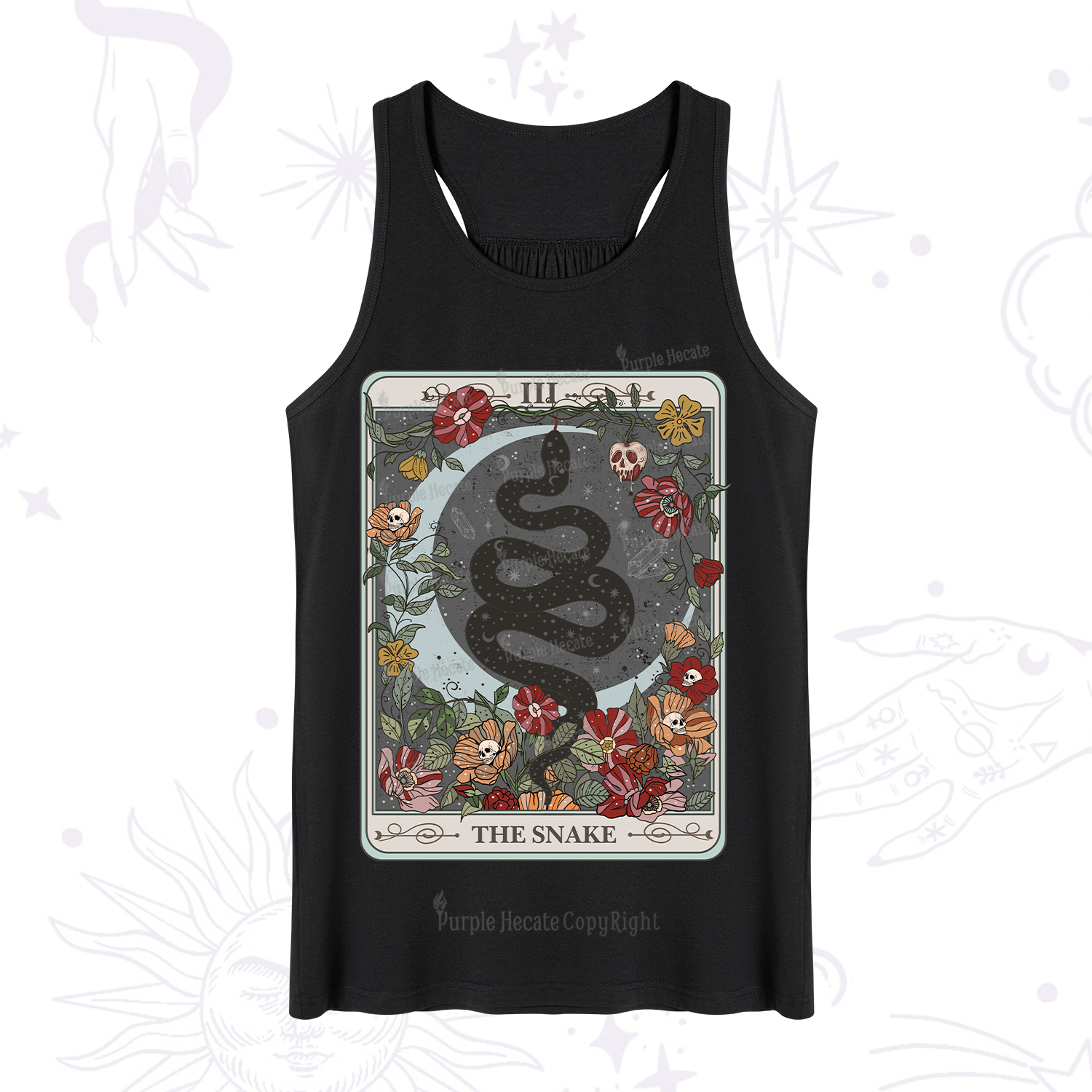 Purplehecate The Snake Tarot Tank