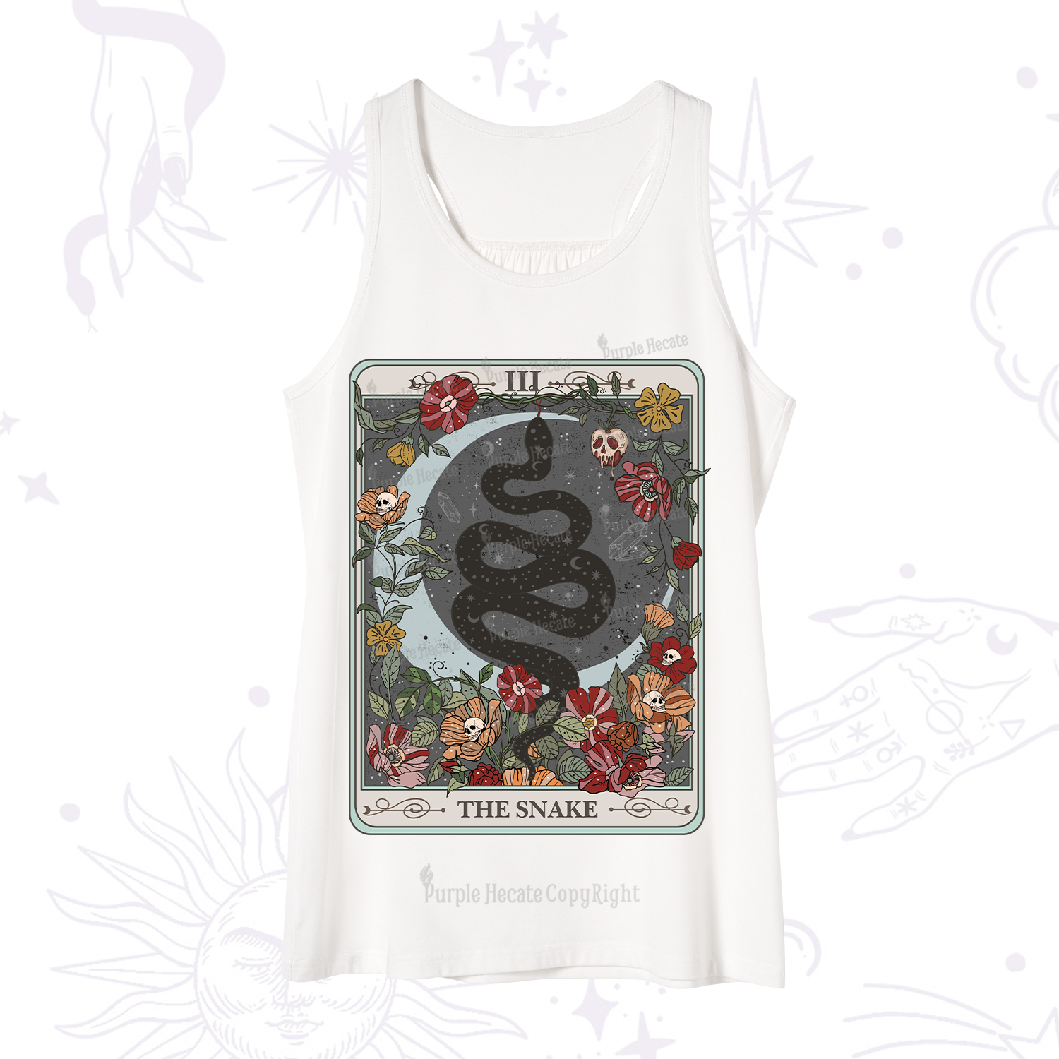 Purplehecate The Snake Tarot Tank