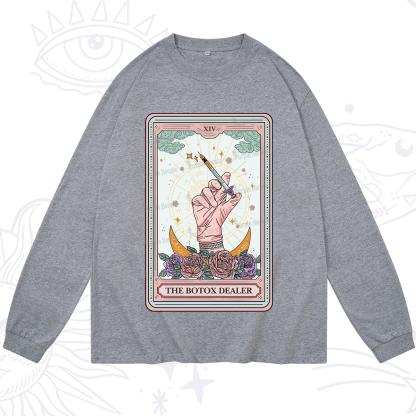 Purplehecate The Botox Dealer Tarot Card Long Sleeve T-Shirt