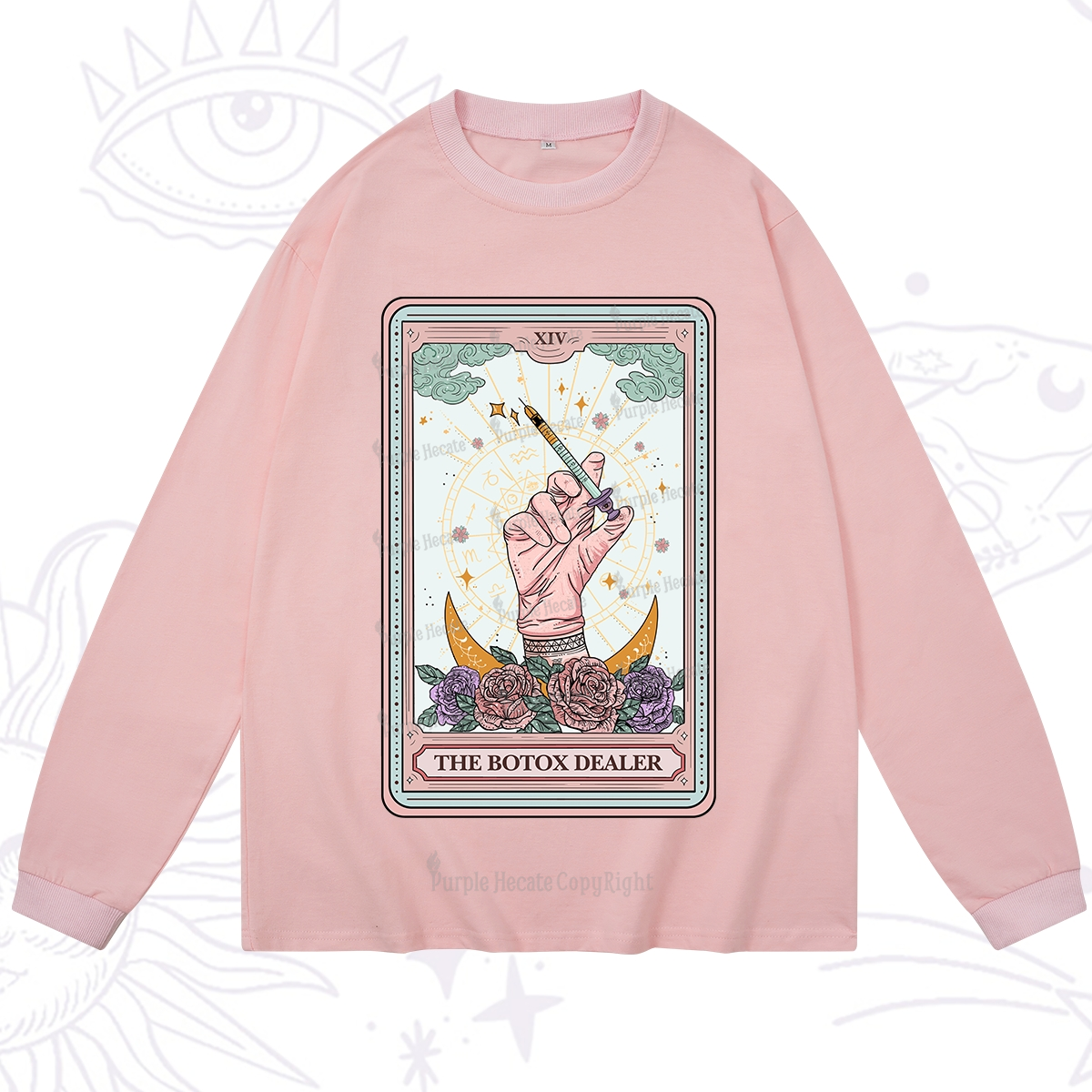 Purplehecate The Botox Dealer Tarot Card Long Sleeve T-Shirt