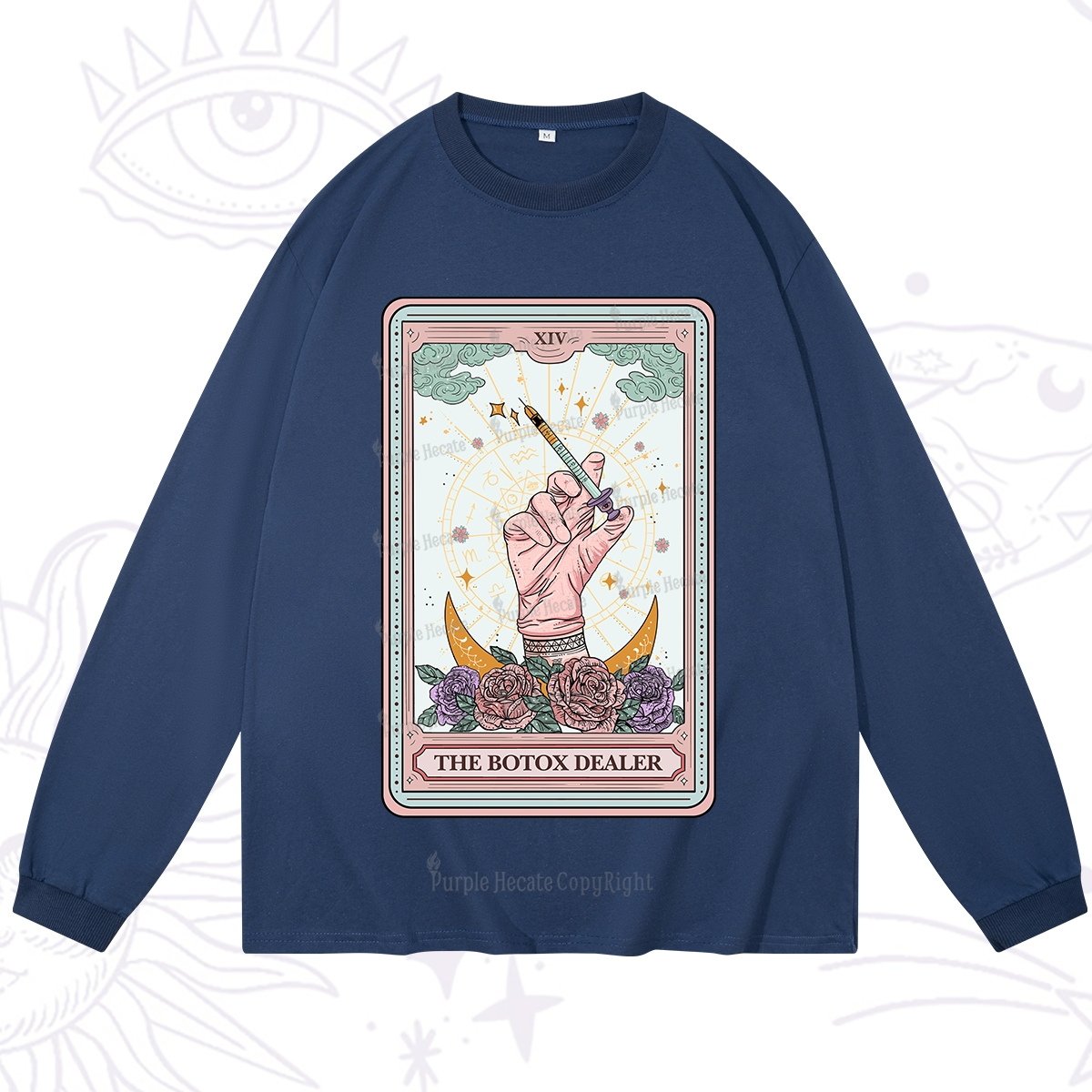 Purplehecate The Botox Dealer Tarot Card Long Sleeve T-Shirt