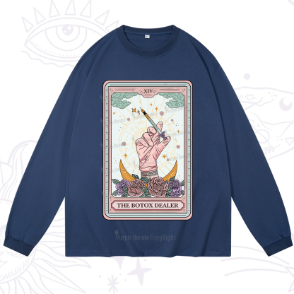 Purplehecate The Botox Dealer Tarot Card Long Sleeve T-Shirt