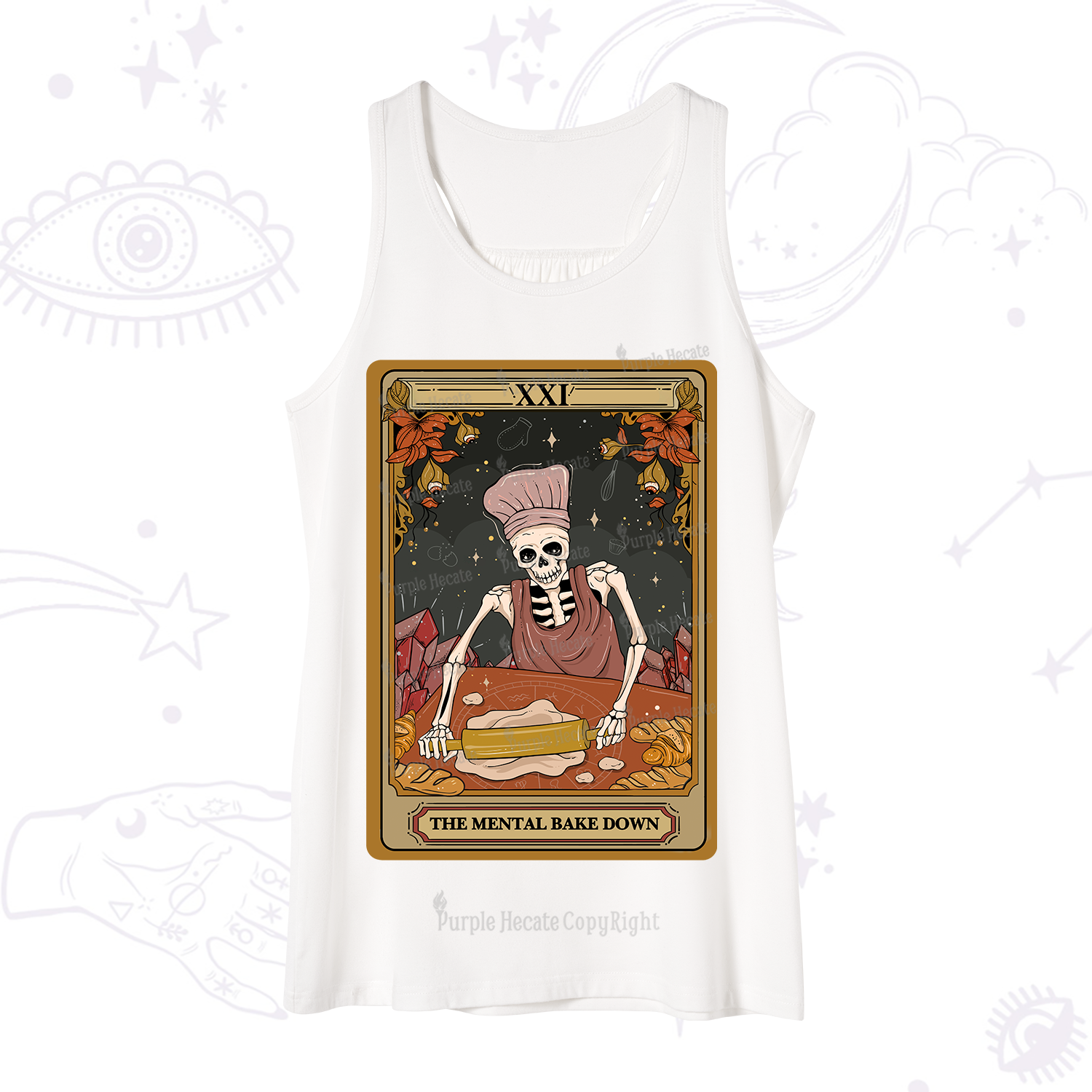 Purplehecate The Mental Bake Down Tarot Repeat Tank
