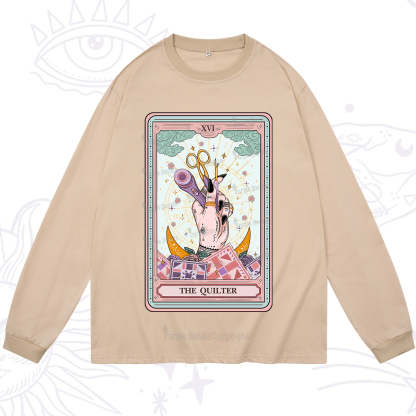 Purplehecate The Quilter Tarot Card Long Sleeve T-Shirt