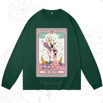 Purplehecate The Quilter Tarot Card Long Sleeve T-Shirt