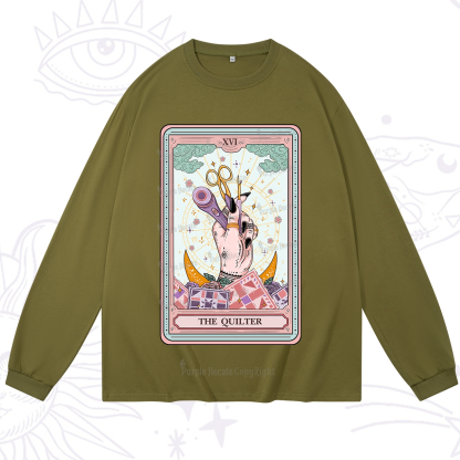 Purplehecate The Quilter Tarot Card Long Sleeve T-Shirt