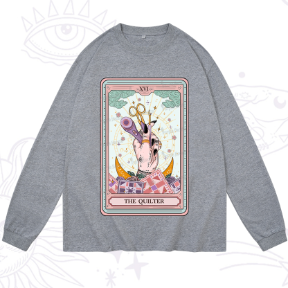 Purplehecate The Quilter Tarot Card Long Sleeve T-Shirt