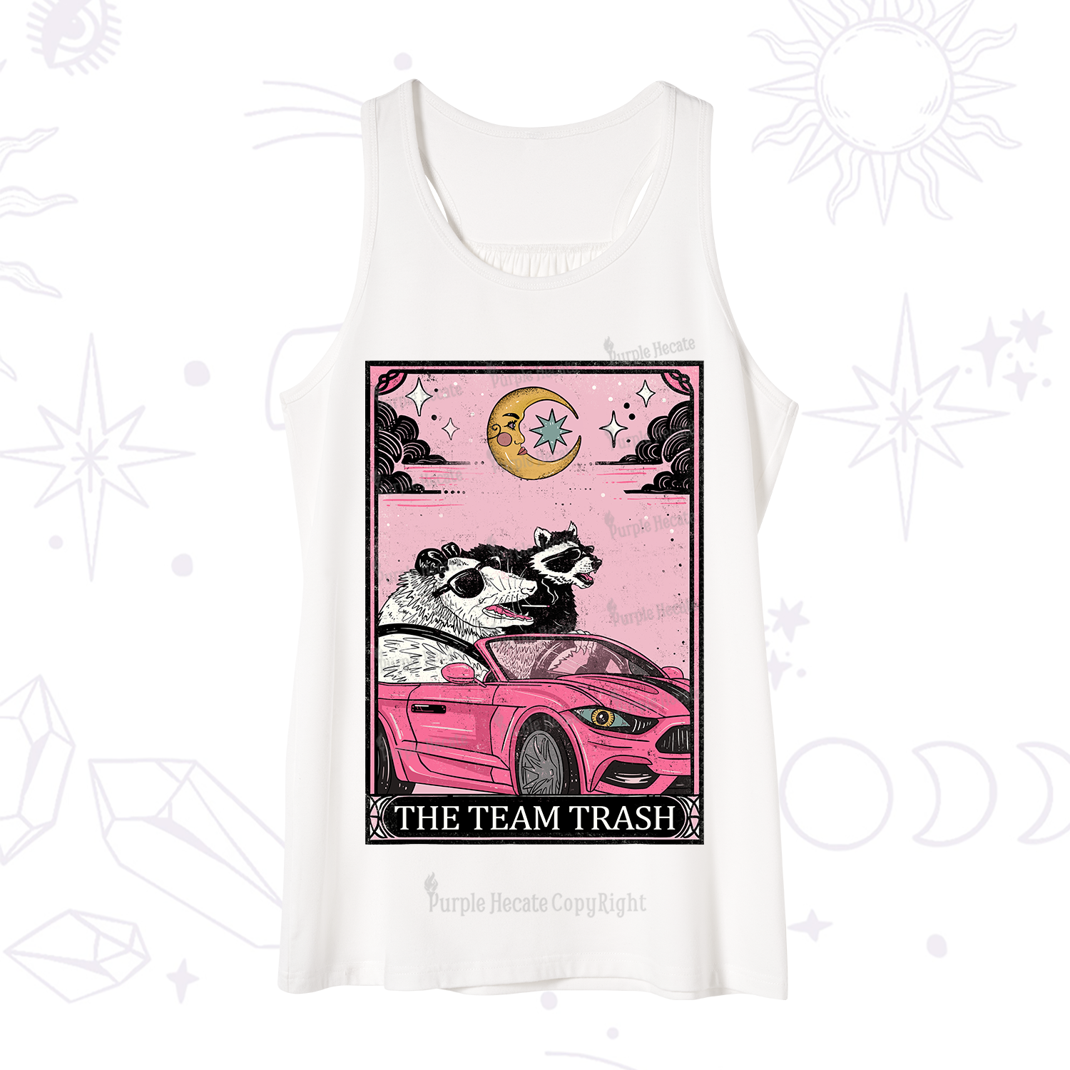 Purplehecate The Team Trash Tarot Card Tank