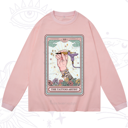 Purplehecate The Tattoo Artist Tarot Card Long Sleeve T-Shirt