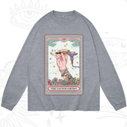 Purplehecate The Tattoo Artist Tarot Card Long Sleeve T-Shirt