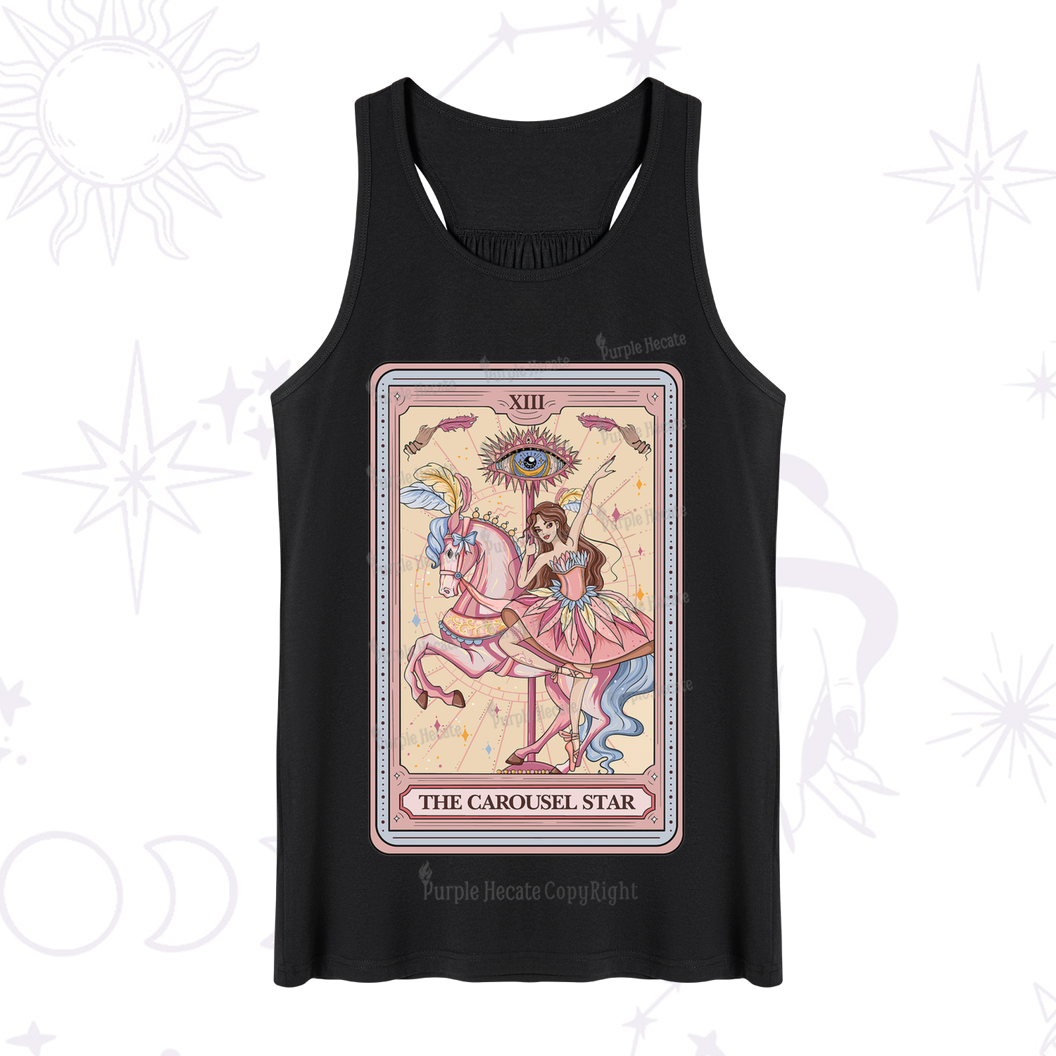 Purplehecate The Carousel Star Tarot Card Tank