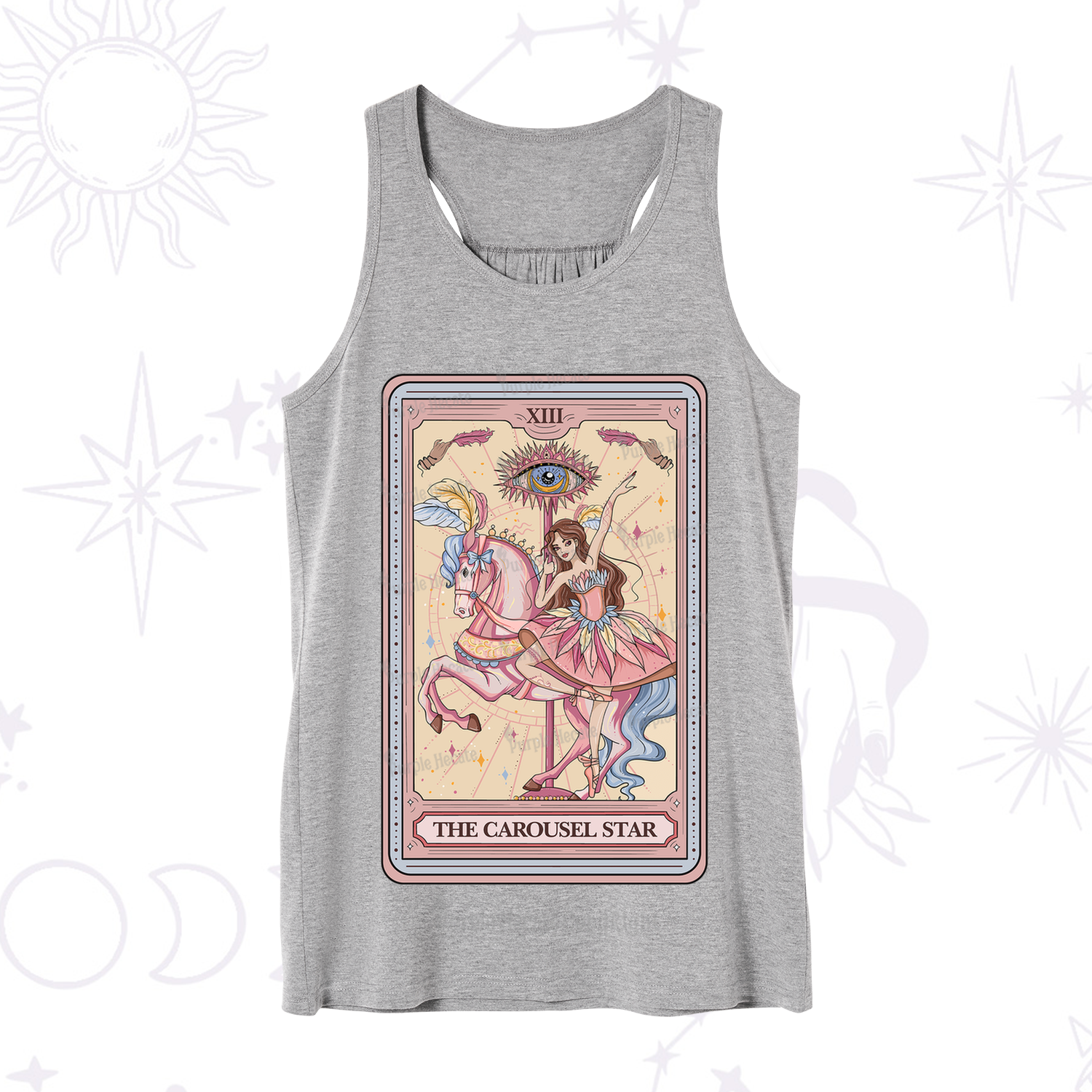 Purplehecate The Carousel Star Tarot Card Tank