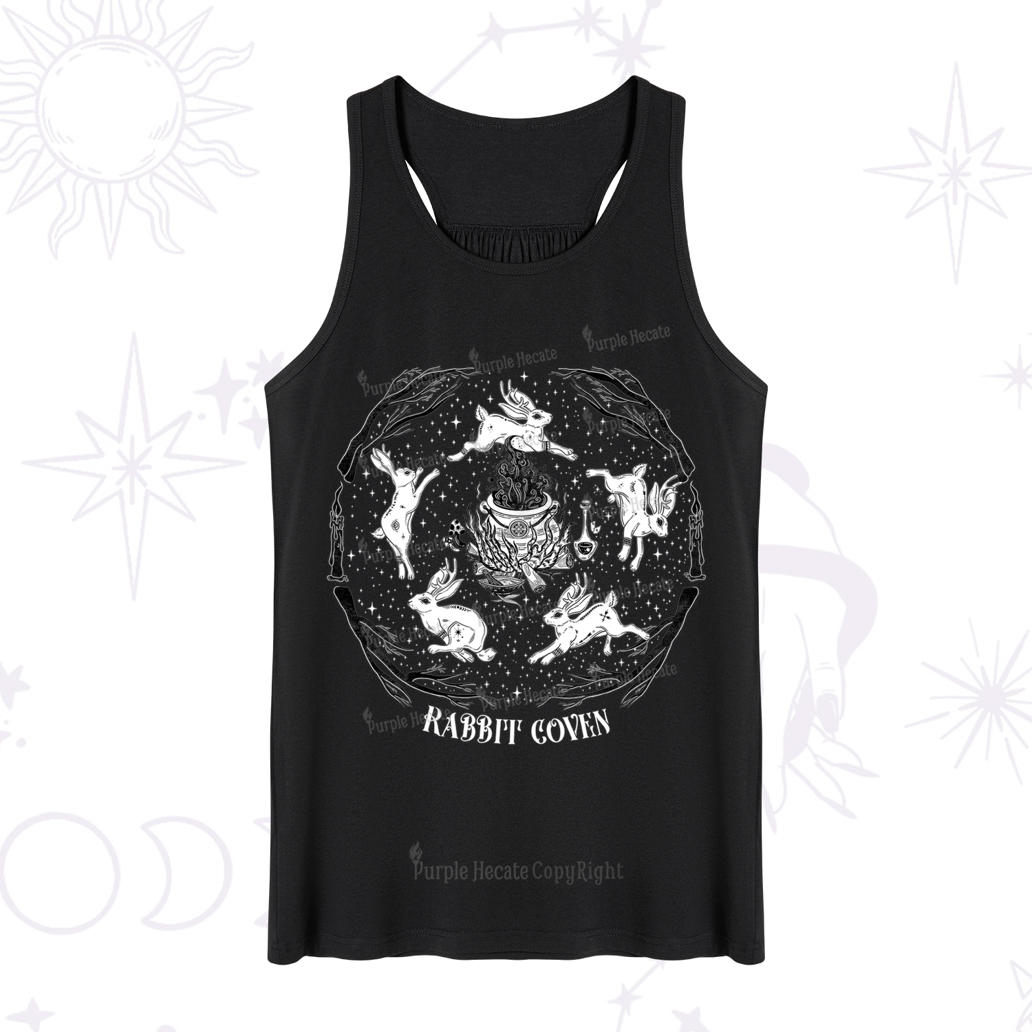 Purplehecate Rabbit Coven Tank