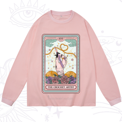 Purplehecate The Crochet Artist Tarot Card Long Sleeve T-Shirt