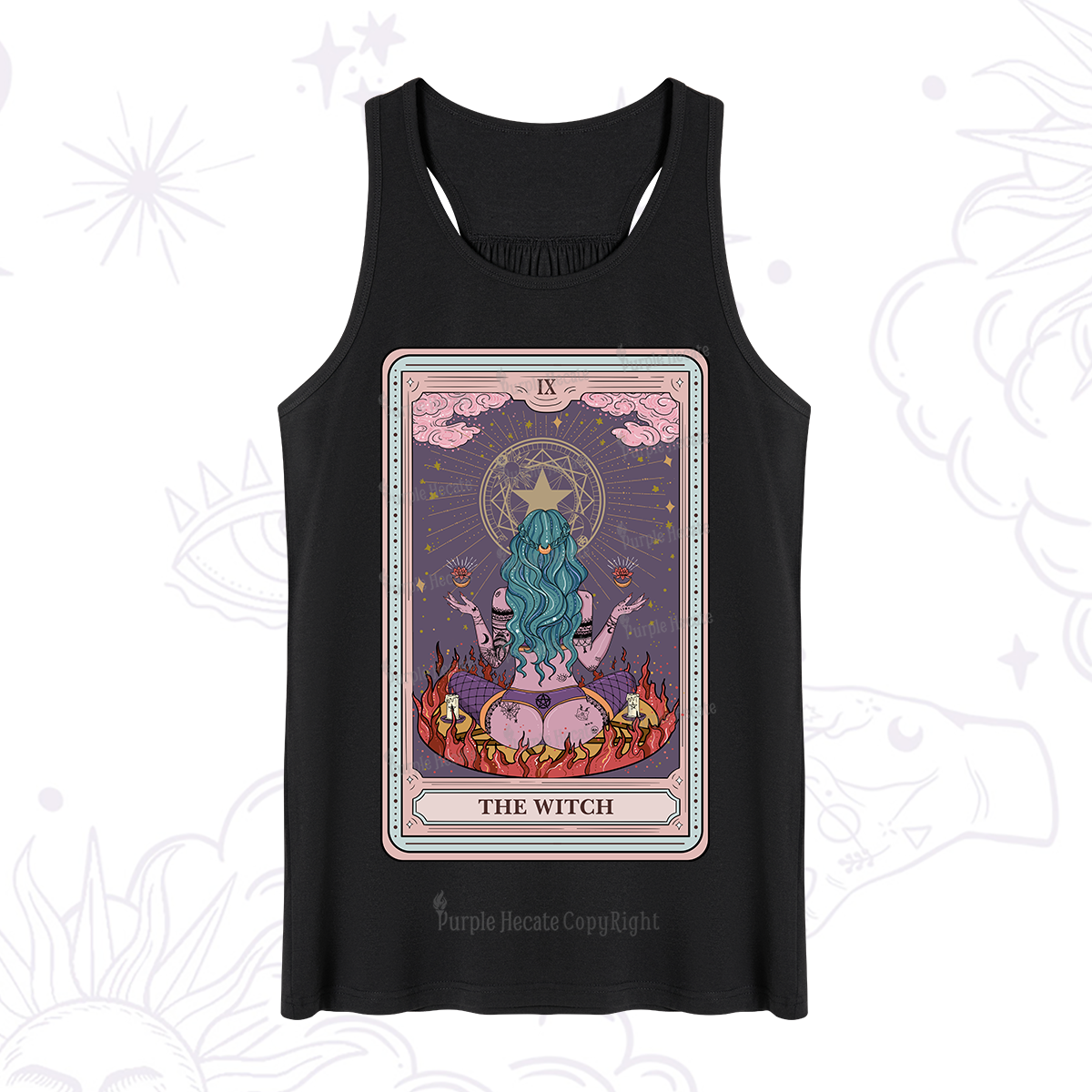 Purplehecate The Witch Tarot Card Tank