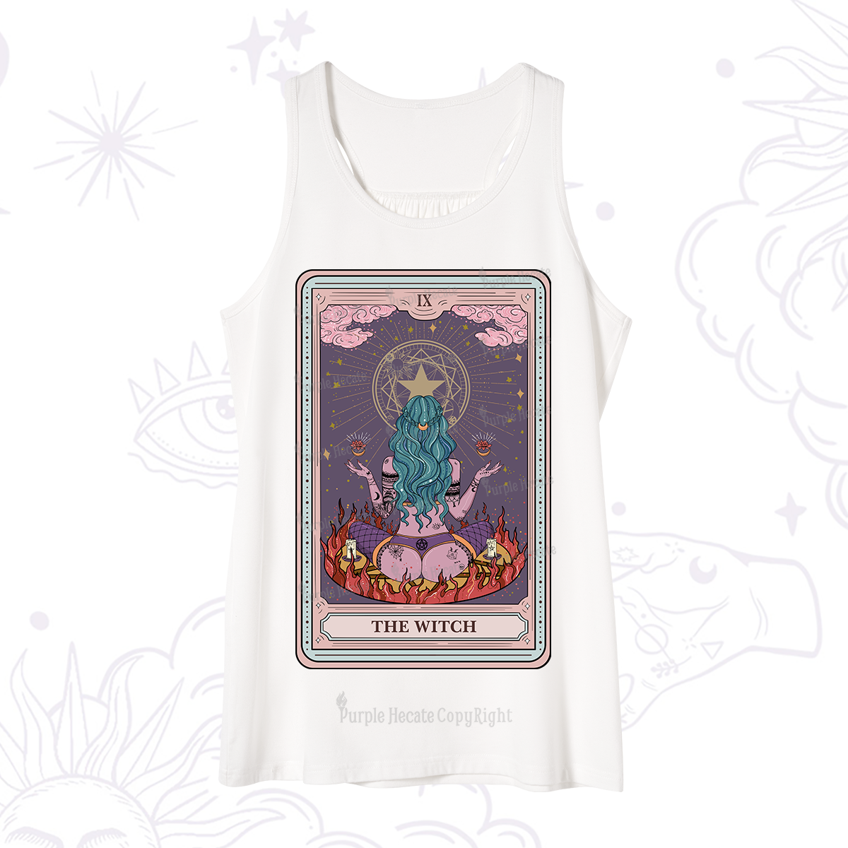 Purplehecate The Witch Tarot Card Tank